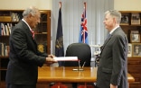 The President of the Republic of Fiji, with David Vogelsanger